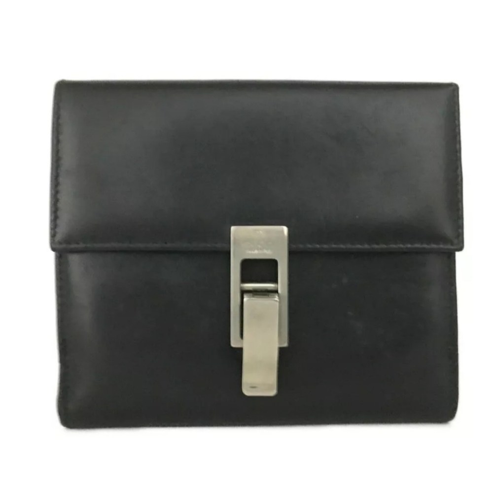 Authentic Vintage Gucci Black Leather Wallet